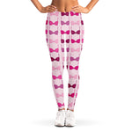 Pink Bra Breast Cancer Pattern Print Women's Leggings