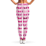Pink Bra Breast Cancer Pattern Print Women's Leggings