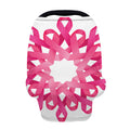 Pink Breast Cancer Ribbon Flower Print Baby Seat Cover