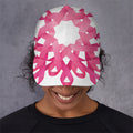 Pink Breast Cancer Ribbon Flower Print Baseball Cap