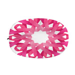 Pink Breast Cancer Ribbon Flower Print Car Side Mirror Covers
