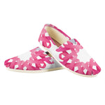 Pink Breast Cancer Ribbon Flower Print Casual Shoes