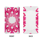Pink Breast Cancer Ribbon Flower Print Changing Pad Cover