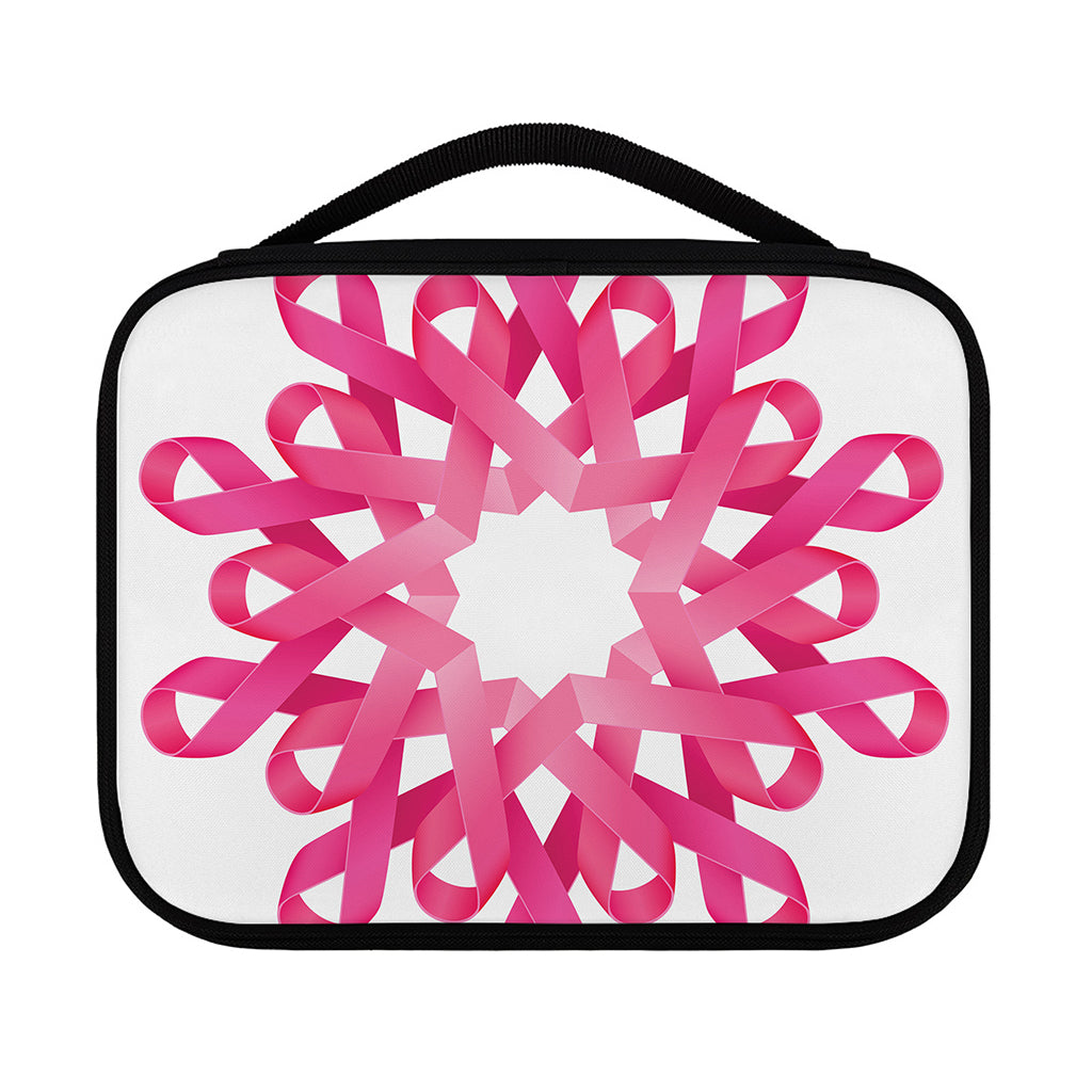 Pink Breast Cancer Ribbon Flower Print Classic Bible Case