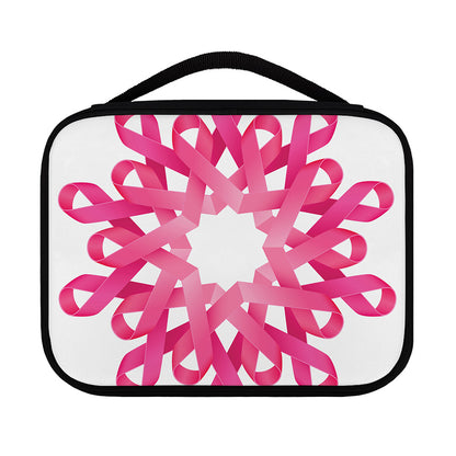 Pink Breast Cancer Ribbon Flower Print Classic Bible Case