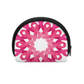 Pink Breast Cancer Ribbon Flower Print Coin Purse
