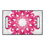 Pink Breast Cancer Ribbon Flower Print Golf Cart Seat Cover
