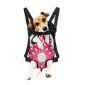 Pink Breast Cancer Ribbon Flower Print Pet Carrier Backpack