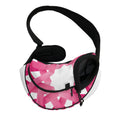 Pink Breast Cancer Ribbon Flower Print Pet Sling Carrier