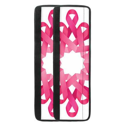 Pink Breast Cancer Ribbon Flower Print Refrigerator Handle Covers