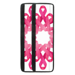 Pink Breast Cancer Ribbon Flower Print Refrigerator Handle Covers