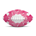 Pink Breast Cancer Ribbon Flower Print Rugby Ball