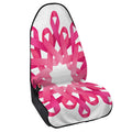 Pink Breast Cancer Ribbon Flower Print Waterproof Car Seat Cover