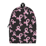 Pink Breast Cancer Ribbon Pattern Print Backpack