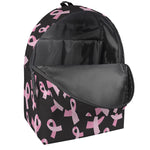 Pink Breast Cancer Ribbon Pattern Print Backpack