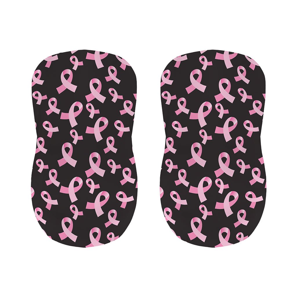 Pink Breast Cancer Ribbon Pattern Print Bar Stool Covers