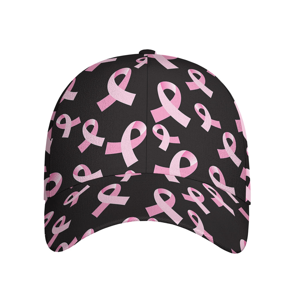 Pink Breast Cancer Ribbon Pattern Print Baseball Cap