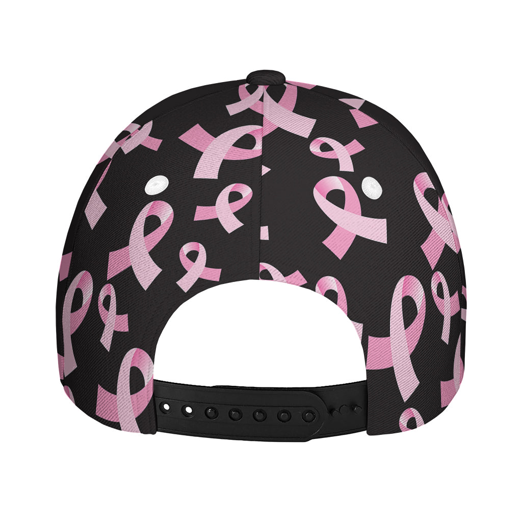 Pink Breast Cancer Ribbon Pattern Print Baseball Cap