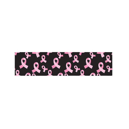 Pink Breast Cancer Ribbon Pattern Print Bed Runner