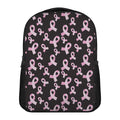 Pink Breast Cancer Ribbon Pattern Print Casual Backpack