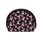Pink Breast Cancer Ribbon Pattern Print Coin Purse