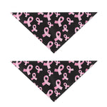 Pink Breast Cancer Ribbon Pattern Print Dog Bandana