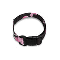 Pink Breast Cancer Ribbon Pattern Print Dog Collar