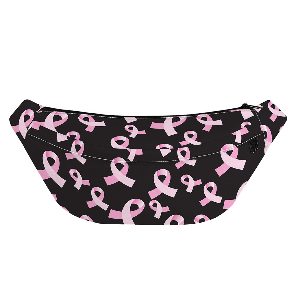 Pink Breast Cancer Ribbon Pattern Print Fanny Pack