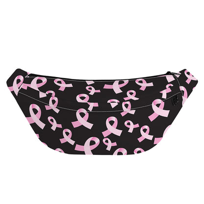 Pink Breast Cancer Ribbon Pattern Print Fanny Pack