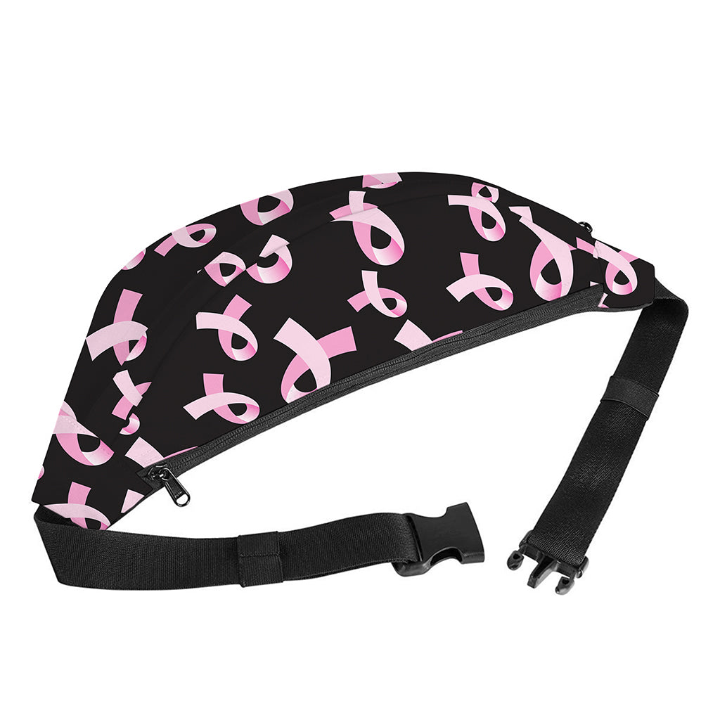Pink Breast Cancer Ribbon Pattern Print Fanny Pack