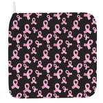 Pink Breast Cancer Ribbon Pattern Print Hand Towel