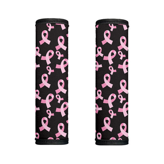 Pink Breast Cancer Ribbon Pattern Print Handle Covers