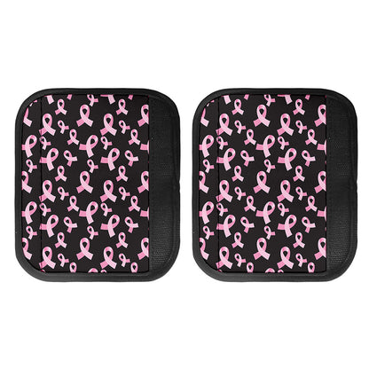 Pink Breast Cancer Ribbon Pattern Print Handle Covers