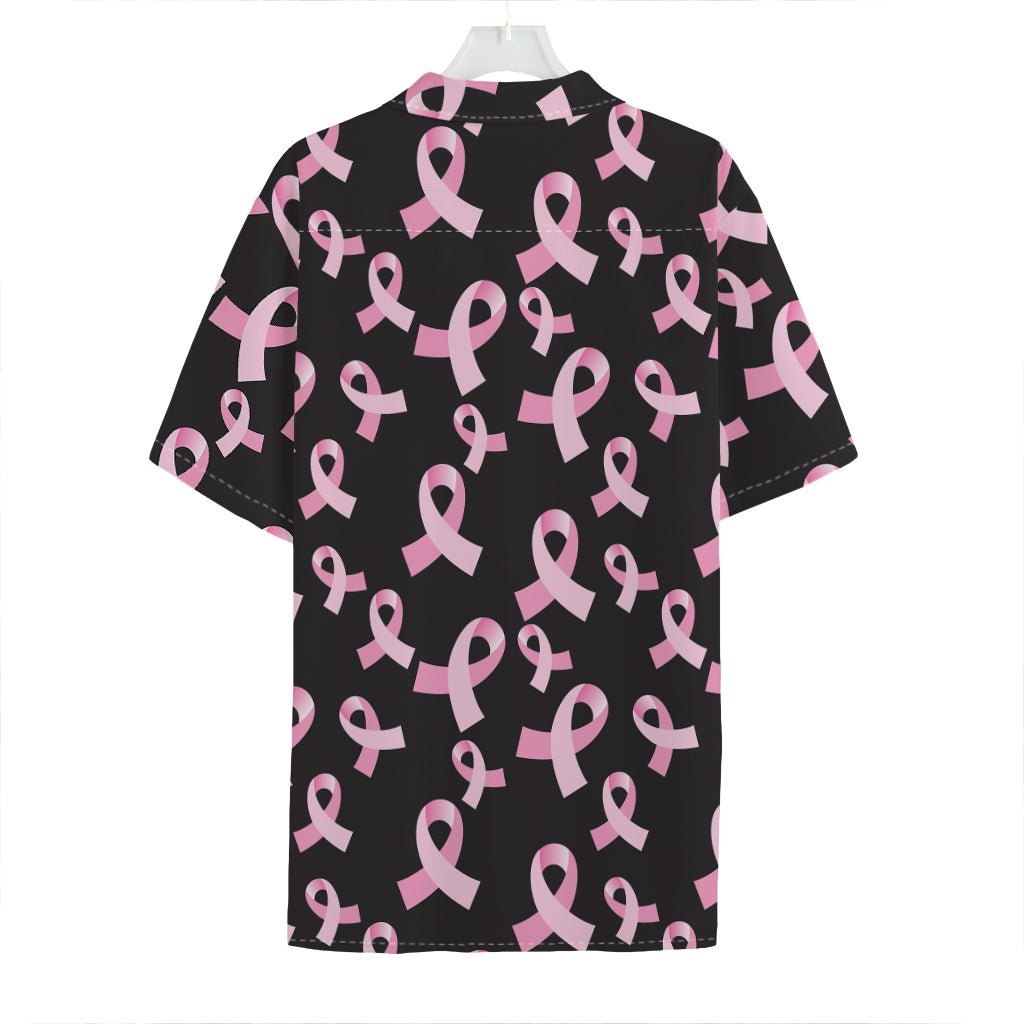 Pink Breast Cancer Ribbon Pattern Print Hawaiian Shirt