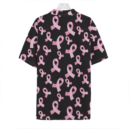Pink Breast Cancer Ribbon Pattern Print Hawaiian Shirt