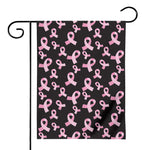 Pink Breast Cancer Ribbon Pattern Print House Flag
