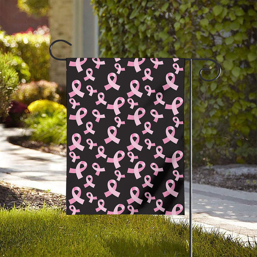 Pink Breast Cancer Ribbon Pattern Print House Flag