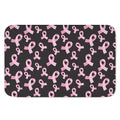 Pink Breast Cancer Ribbon Pattern Print Indoor Door Mat