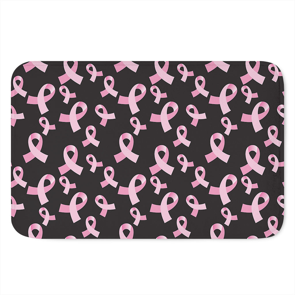 Pink Breast Cancer Ribbon Pattern Print Indoor Door Mat