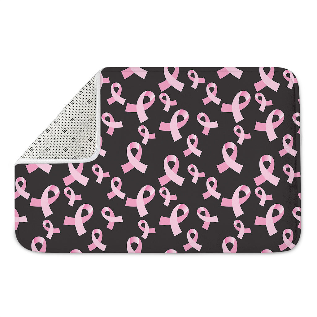 Pink Breast Cancer Ribbon Pattern Print Indoor Door Mat