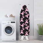 Pink Breast Cancer Ribbon Pattern Print Ironing Board Cover