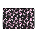 Pink Breast Cancer Ribbon Pattern Print Kitchen Mat