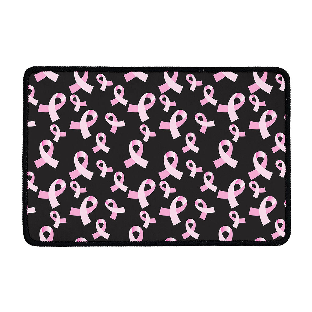 Pink Breast Cancer Ribbon Pattern Print Kitchen Mat