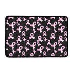 Pink Breast Cancer Ribbon Pattern Print Kitchen Mat