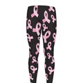 Pink Breast Cancer Ribbon Pattern Print Men's Leggings