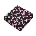 Pink Breast Cancer Ribbon Pattern Print Outdoor Seat Cushion Cover