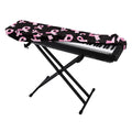 Pink Breast Cancer Ribbon Pattern Print Piano Keyboard Cover