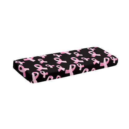 Pink Breast Cancer Ribbon Pattern Print Piano Keyboard Cover