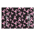 Pink Breast Cancer Ribbon Pattern Print Placemat