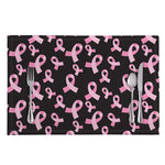 Pink Breast Cancer Ribbon Pattern Print Placemat